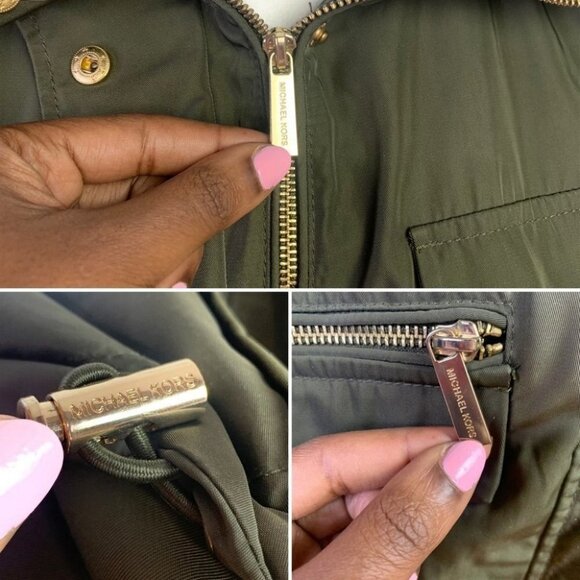 Michael KORS green jacket with hoodie size xs - Picture 11 of 16